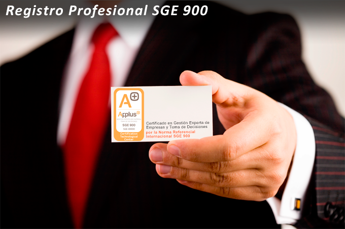 Registro Profesional SGE 900